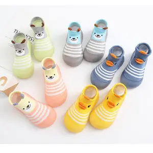 Cartoon Toddler Baby Shoes Children's Socks Shoes Non Slip Rubber Sole Floor Socks Shoes