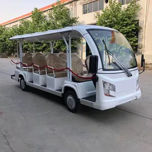 ShunCha-coche eléctrico de 4 ruedas, carrito de Golf, autobús turístico, 14 plazas, 72V, 5KW, sistema de CA