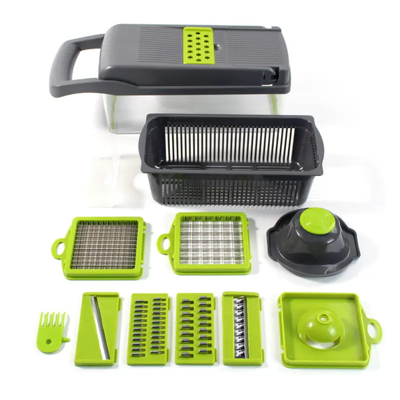 13 In 1 Hand Operated Vegetable Mandoline Slicer Veggie Chopper, Food Chopper Onion Cutter Vegetable Slicer