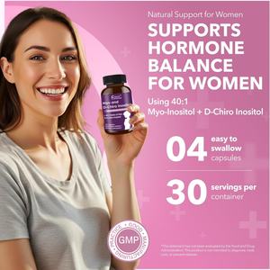 Capsules de Myo et D-Chiro Inositol, 120 capsules, soutient la santé ovarienne, compléments de Myo et D-Chiro Inositol - Product Image 6