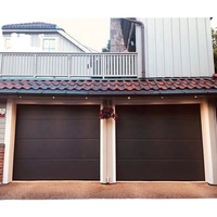 Porte de garage sectionnelle automatique approuvée CE avec porte piétonne