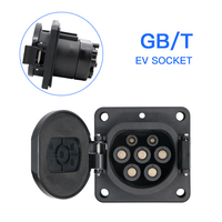 Prise de charge EV mâle Isigma Type 2, nouvelle, IP44, 16-250A, ignifuge, en alliage de cuivre thermoplastique, avec broches de connexion argentées
