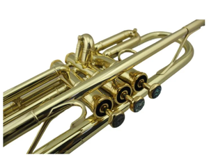 Trompette de style Schilke, musique orientale EM Classic, conception de tuyau de contrecorde inversé, calibre .460 ML, avec une cloche en laiton jaune monobloc - Product Image 3