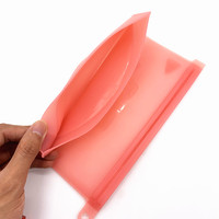 BHD Récipient Alimentaire en Silicone Platine Écologique, Sac de Conservation Réutilisable, Sacs Alimentaires en Silicone Anti-Fuite avec Joint Étanchéité