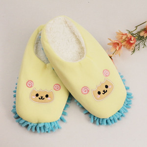 One Pair Hot Sale <strong>Microfiber</strong> Slippers Chenille Indoor Floor Dust <strong>Mopping</strong> Slippers for Home Kitchen Bedroom Office Cleaning - Product Image 4