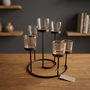 Wholesale Supply Iron Pillar Candle Holder <b>Stand</b> for Christmas Home Decoration Handmade Eco-Friendly Waterproof Natural - Product Image 2