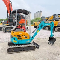 Miniexcavadora U17 Usada, 90% Nueva, Excavadora Compacta de 1.7 Toneladas con Rendimiento Confiable