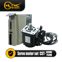 Kit Moteur Servo AC 400W 750W 220V 3000RPM avec Driver, Encodeur et Câble d'Alimentation pour Routeur CNC et Automatisation - Stock Pologne