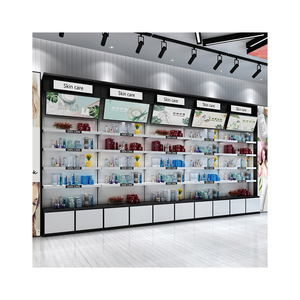 Cosmetics beauty shop skincare shop display stand shelf beauty salon display cabinet rack boutique product display