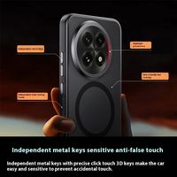 KAOU 2025 Nouveau Modèle OnePlus 13 Luxe TPU Ultra-Mince Mat Magnétique Lentille Couverture Complète Antichoc Téléphone Cas