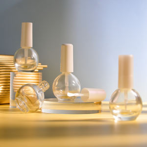 Effacer Vide Rose Fleurs <span class=keywords><strong>Plante</strong></span> Huile Essentielle Cuticule Bouteille D'huile Vernis À Ongles Huile Bouteille En Verre Avec Couvercle Blanc et Brosse Blanche - Product Image 4