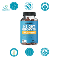 Gummies de croissance en hauteur OEM : Vitamines, Calcium 100mg, Magnésium Glycinate 30mg, Zinc, Ashwagandha