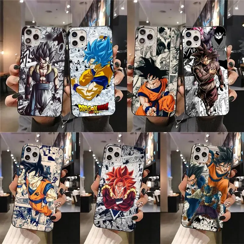 Custodia per telefono stampata in TPU Anime giapponese Dragon Ball all'ingrosso della fabbrica per iPhone 14 13 12 11 Pro Max X XS XR 7 8Plus cover