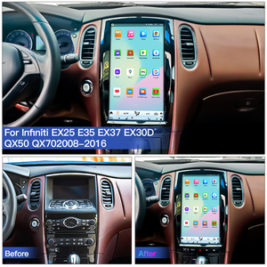 หน้าจอ Tesla ขนาด 13.8 นิ้ว ระบบ Android 15 รองรับ CarPlay GPS สเตอริโอ สำหรับรถยนต์ Infiniti EX25 EX35 EX37 QX50 ปี 2008-2016 เครื่องเล่นวิทยุในรถยนต์ มัลติมีเดีย - Product Image 6