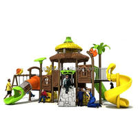 Toboggan de jardin écologique pour enfants, jeu amusant pour les tout-petits, équipement de terrain de jeu en plastique pour enfants