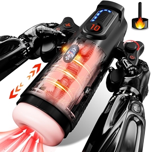 Godet de masturbation électronique pour homme, design ergonomique, entraînement pénien, stimulation supplémentaire, chauffage rapide, fonctions de soufflage, succion et poussée - Product Image 1