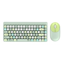 Ensemble clavier et souris de jeu sans fil 2,4 G de luxe bleu-vert 75 % 86 touches pour ordinateur portable/PC/ordinateur de bureau - Ergonomique, étanche, 1200 DPI, en stock