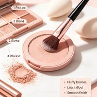 Ensemble de pinceaux de maquillage de haute qualité, logo personnalisé, ensemble de pinceaux cosmétiques de luxe, poils doux vegan, outils de beauté en gros