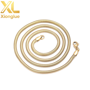 Stainless Steel Flexible <b>Snake</b> Link <b>Chain</b> Waterproof Rpse <b>Gold</b> Silver Black Minimalist Necklace for DIY Jewelry Making Findings - Product Image 4