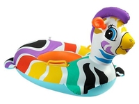Siège de natation gonflable pour enfants Bateau flottant Jouet aquatique pour enfants Pvc Dessin animé Forme animale Girafe gonflable Anneau flottant de natation