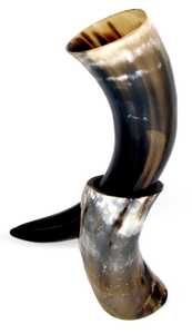 Viking Valknut Drinking Horn with Stand Royal <b>Cup</b> <b>Set</b> Genuine Handcrafted Drinking Tankard Viking Horn for Mead Ale And Beer - Product Image 4