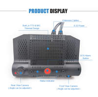 CITOPS - DVR para Automóvil con 2 Cámaras, Visión Nocturna Móvil, DVR de 2 Canales, Full HD 1080p, MDVR, GPS, Wifi, 4G, DVR Móvil para Vehículo de 2 Canales
