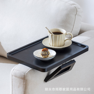 Bamboo Folding Tray <b>Square</b> Non Slip Tea Tray Sofa Armrest <b>Table</b> Space Saving Cheese Tray - Product Image 4