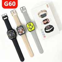 Reloj Inteligente para Niños G60 HD con Pantalla Táctil TFT de 2.01 Pulgadas, Correa de Silicona, Multifunción Deportiva, Detección de Frecuencia Cardíaca para Llamadas