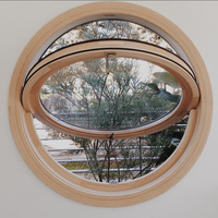 Ventanas Circulares de Diseño Moderno Estilo Europeo con Marco de Aleación de Aluminio, Ventanas Pivotantes Circulares en Venta