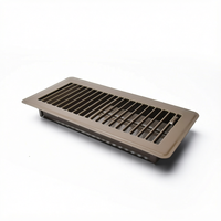 Grille de ventilation murale en acier galvanisé robuste Eayvent avec registre à lames opposées pour système CVC extérieur