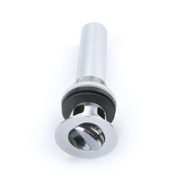 Bouchon de vidange de lavabo moderne pivotant à fente, avec couvercle rotatif, chromé, facile à nettoyer, garantie 2 ans, pour usage hôtelier
