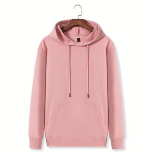 Sweat à capuche en molleton bouclette automne, personnalisable avec logo, manches longues, broderie, tendance, décontracté, uniformes pour le travail et les cours - Product Image 1