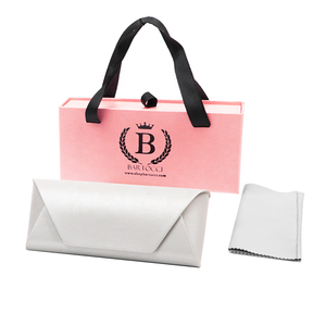 Kính mát sang trọng trường hợp quà tặng ngăn kéo hộp kính đặt Kính mát Gói Kính trường hợp kính mắt trường hợp hộp giấy có tay cầm - Product Image 1