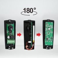 Détecteur de mouvement photocellule à faisceau unique Yaoertai 12V-24V, étanche IP55, réglable, pour système de sécurité de villa et de maison