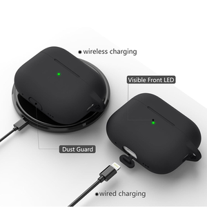 תיק שחור ולבן רך סיליקון רך עמיד עבור pro 2nd pro 1 pro עבור <span class=keywords><strong>airpods</strong></span> <span class=keywords><strong>4</strong></span> עבור אוויר 3 - Product Image 5