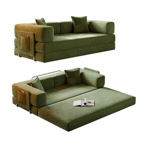 EU Modular Sectional Set Furniture One-piece Dual-purpose <b>Small</b> <b>Bed</b> Compression Fabric Bean Bag Couch Living Room <b>Sofas</b> - Product Image 2