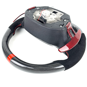 Volant de direction chauffant en fibre de carbone de style sportif personnalisé pour l'intérieur de la voiture pour Ford <span class=keywords><strong>Raptor</strong></span> F150 2021-2023 avec affichage LED Rpm - Product Image 6