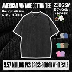 Camiseta Vintage Extra Grande Personalizada, de Algodón Grueso, con Estampado Gráfico, Ropa Urbana Lavada - Product Image 4
