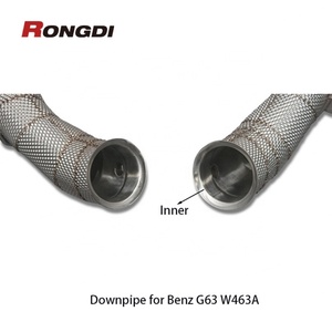 ท่อไอเสียสแตนเลส 304 สำหรับ Mercedes-AMG G63 W463A 4.0L V8 M177 2019 รุ่นเพิ่มสมรรถนะ จากโรงงานโดยตรง - Product Image 5