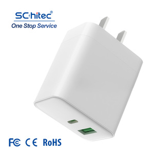 Nouvelle tendance USB-C PD 20W chargeur mural double port charge rapide 18W USB A + C adaptateur chargeur universel pour tous les téléphones mobiles - Product Image 1