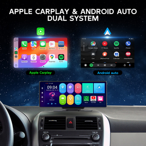 Taşınabilir araba Stereo 10.26 kablosuz 1080P Carplay GPS navigasyon monitör ekran 2 kanal çizgi kam araba dvr'ı - Product Image 2