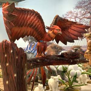 Sculpture de Phénix animatronique de créature <span class=keywords><strong>divine</strong></span> antique personnalisée - Product Image 1