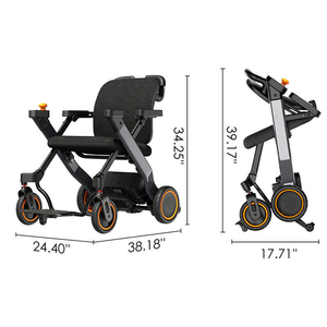 <span class=keywords><strong>Fauteuil</strong></span> <span class=keywords><strong>roulant</strong></span> électrique intelligent à 4 roues pliable en alliage d'aluminium, <span class=keywords><strong>fauteuil</strong></span> <span class=keywords><strong>roulant</strong></span> de mobilité intelligent pour personnes âgées et handicapées - Product Image 3