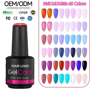 เจลเพ้นท์เล็บใส 48 สี รุ่นใหม่ปี 2026 ติดทนนาน ปราศจากสาร Hema และ TPO รับผลิตแบบ OEM สำหรับร้านทำเล็บ - Product Image 1