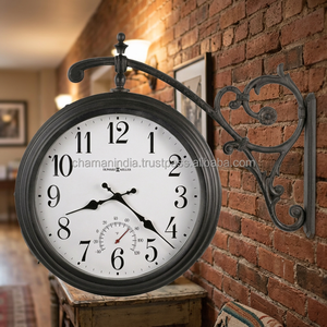 Modern Europe Double Face Needle Wall <b>Clock</b> Still Life Pattern Silent Quartz <b>Battery</b> Operated New Design Hanging Side Antique - Product Image 3