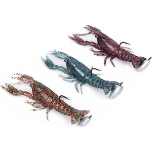 12.5cm 18g Soft Fishing <strong>Lure</strong> 3 Colors Bionic <strong>Shrimp</strong> <strong>Lure</strong> Fishing Bait with 27g Lead Head Hook Sea Fishing New Arrival - Product Image 3