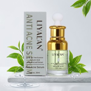 Siero Anti-Acne Tea Tree con Acido Salicilico, Trattamento per Brufoli, Controllo Imperfezioni, Riparazione Cutanea, Essenza Viso 30ml, Etichetta Privata - Product Image 1