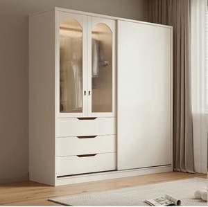 Armarios de Dormitorio Modernos de Alta Calidad, Estilo Romántico Francés, Tipo Push-Pull, con Múltiples Espacios de Almacenamiento - Product Image 5