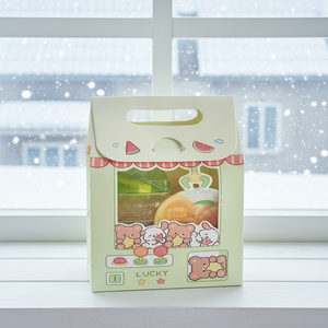 Boîtes cadeaux à thème de machine à griffes de dessin animé mignonnes - Contenants portables pour friandises à main pour les faveurs de fête d'anniversaire, les sacs à friandises - Product Image 5