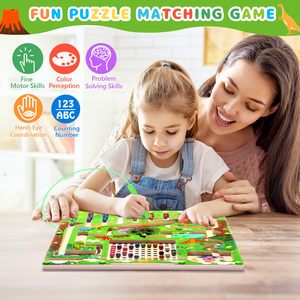 Từ Montessori bảng vẽ màu sắc và số Mê Cung cho mầm non giáo dục học Tập Toán học đồ chơi cho trẻ em - Product Image 2